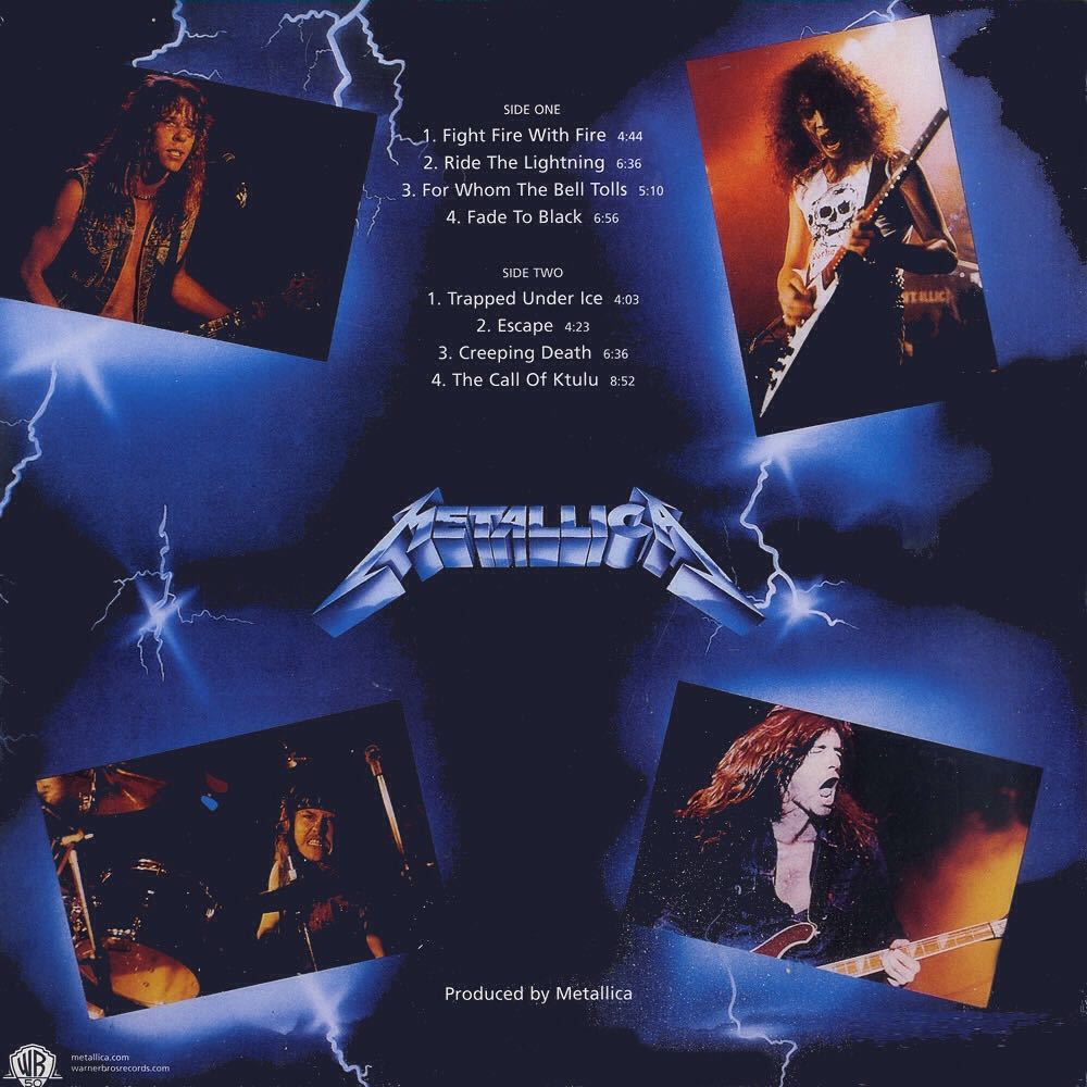 Ride The Lightning - Metallica (12”) music collectible [Barcode 075596039611] - Main Image 2