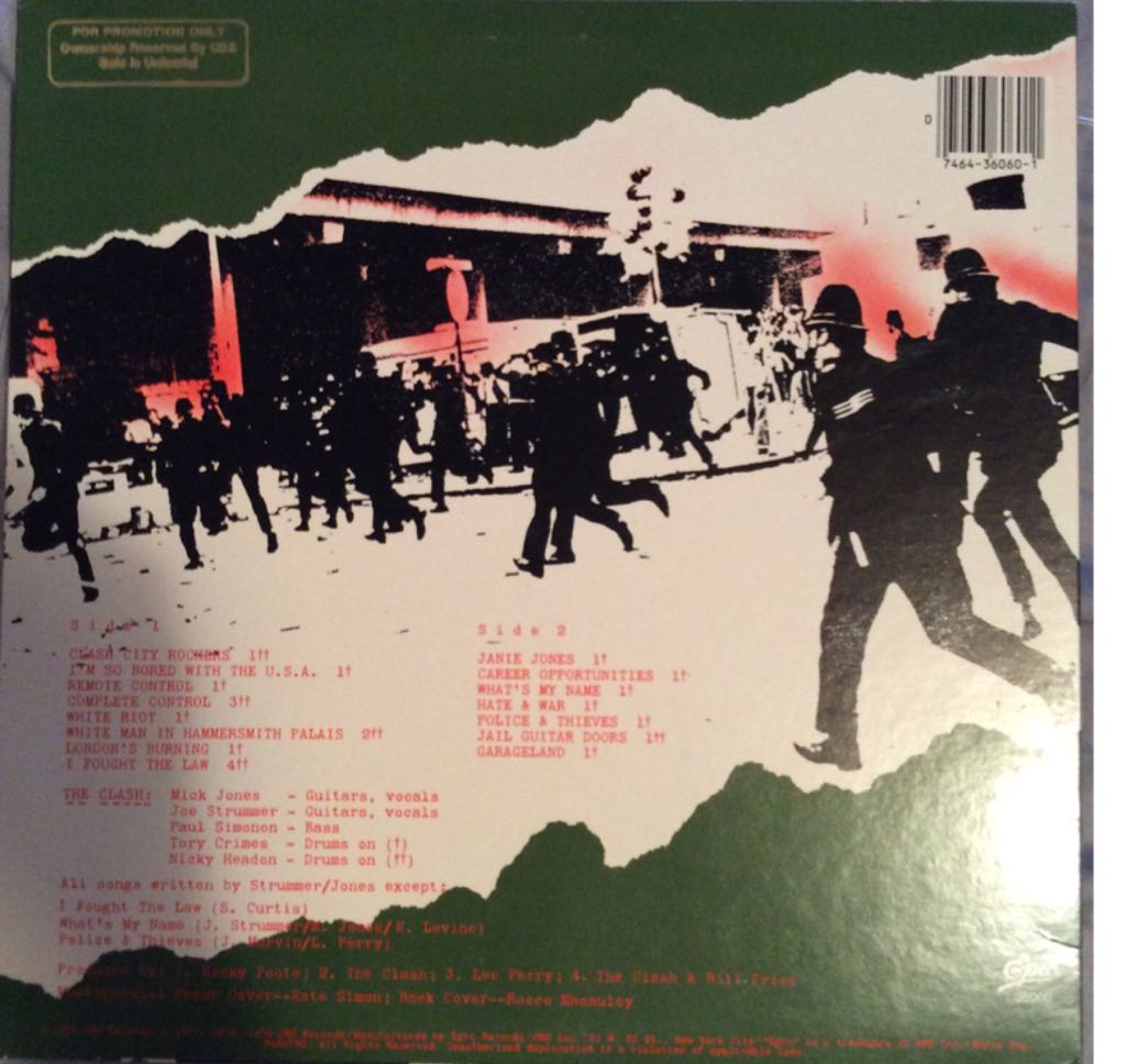The Clash - Clash, The (12” - 43) music collectible [Barcode 074643606011] - Main Image 2