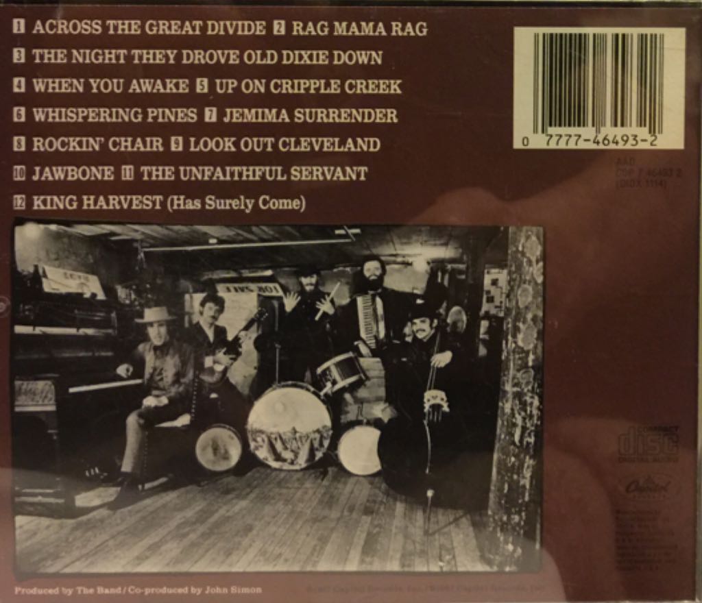 The Band - Band, The (CD - 44) music collectible [Barcode 077774649322] - Main Image 2