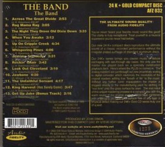 Band, The - Band, The (CD - 44) music collectible [Barcode 780014203221] - Main Image 2