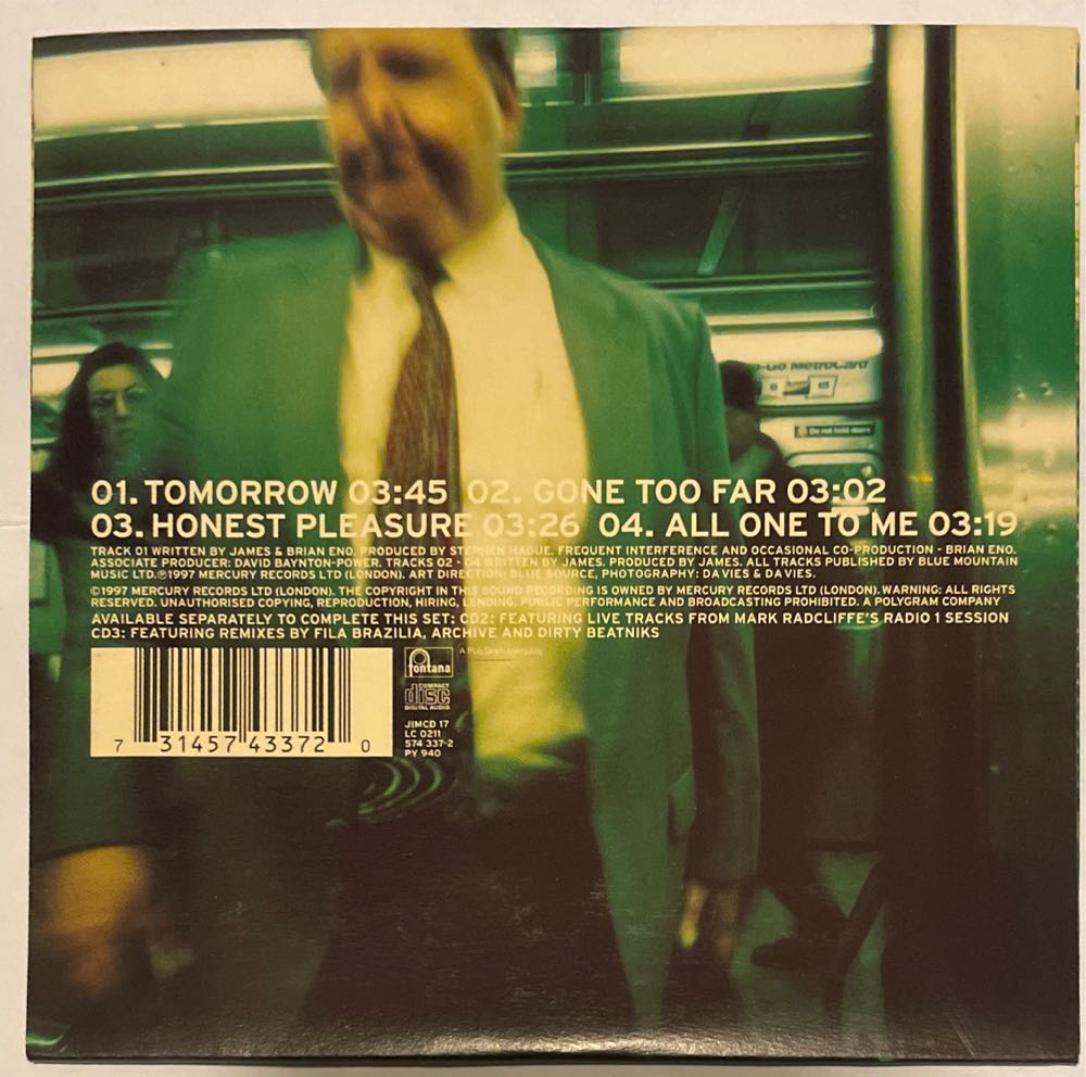 Tomorrow CD1 - James (CD - 14) music collectible [Barcode 731457433720] - Main Image 2