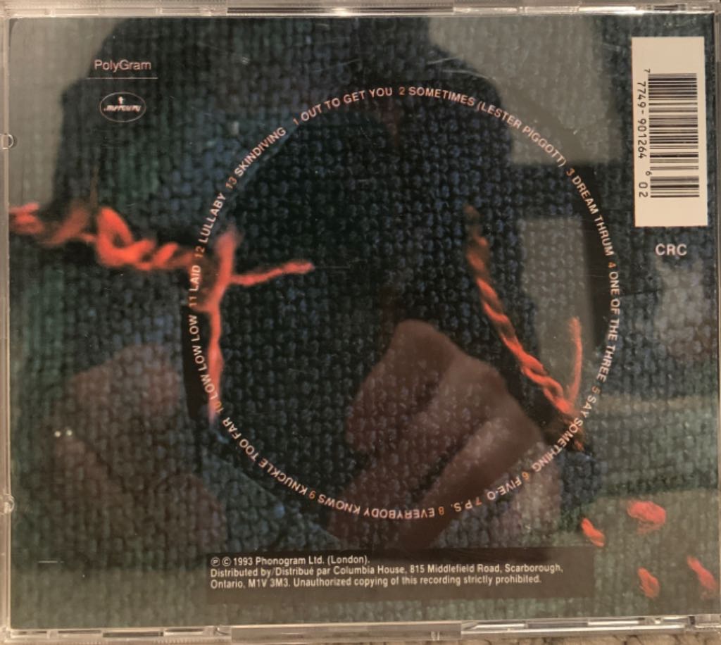 Laid - James (CD) music collectible [Barcode 777499012646] - Main Image 2