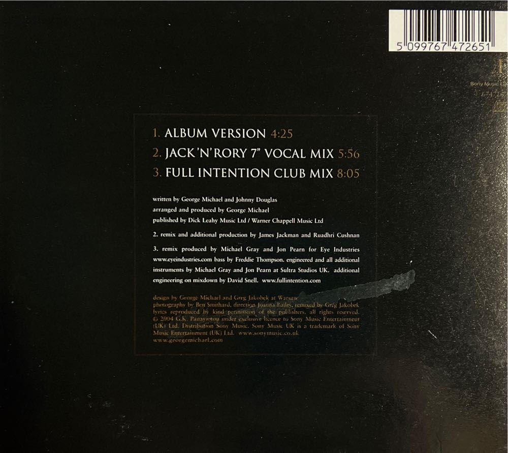 Amazing (The Mixes) - George Michael (CD) music collectible [Barcode 5099767472651] - Main Image 2