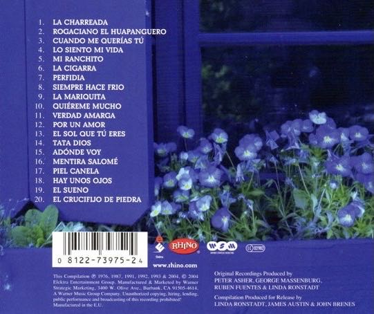 Jardin Azul/Las Canciones Favoritas - Linda Ronstadt (CD) music collectible [Barcode 081227397524] - Main Image 2