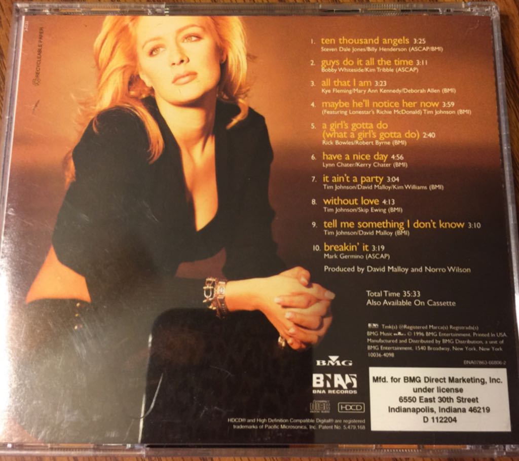 Ten Thousand Angels - Mindy McCready music collectible - Main Image 2