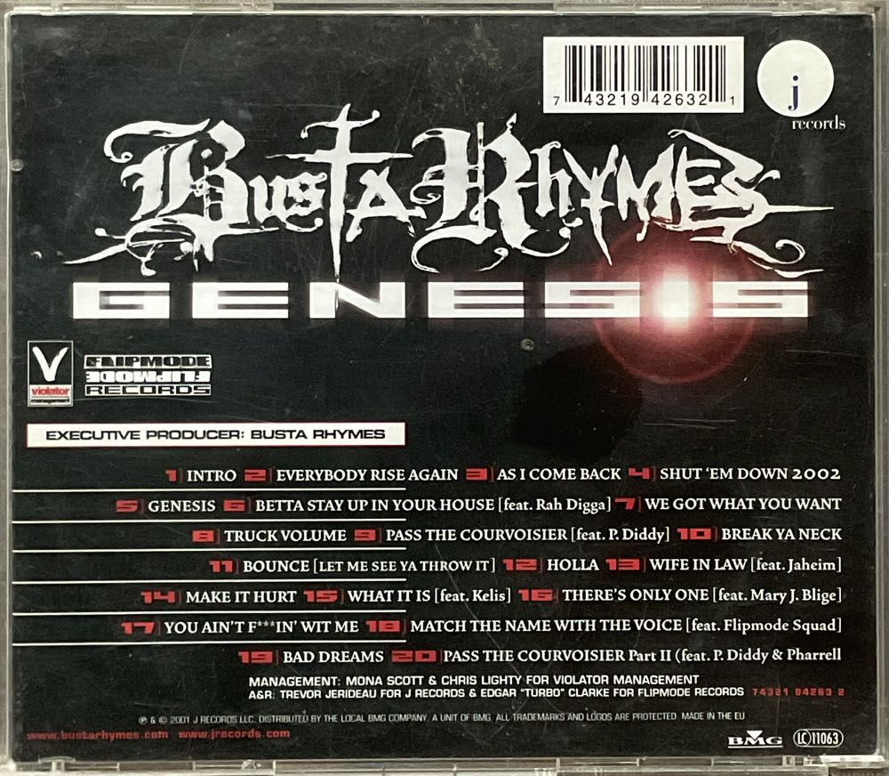 Genesis - Busta Rhymes (CD) music collectible [Barcode 743219426321] - Main Image 3