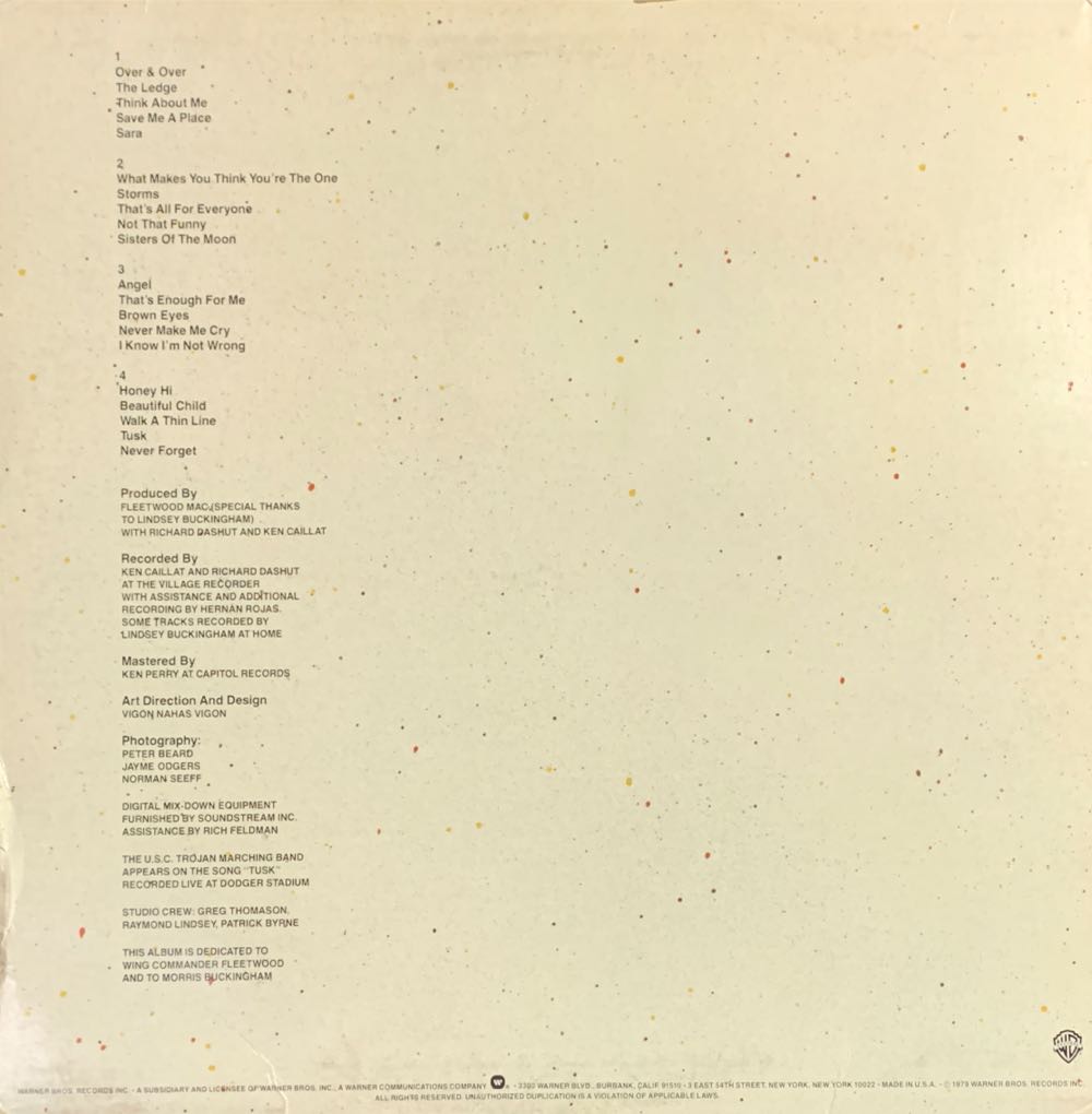Tusk - Fleetwood Mac (12” - 75) music collectible - Main Image 3