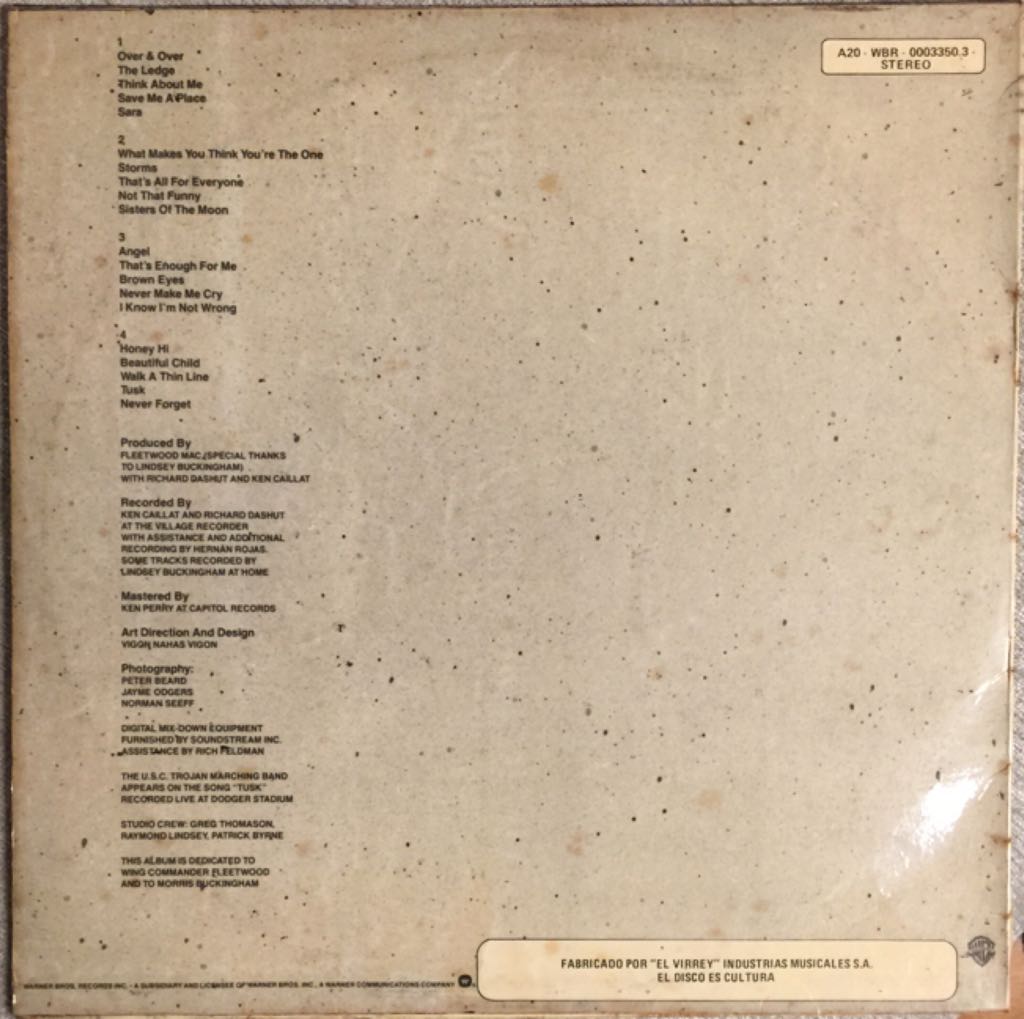 Tusk - Fleetwood Mac (12”) music collectible - Main Image 2