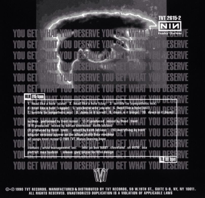 Halo 3 - Head Like A Hole - Nine Inch Nails (CD - 56) music collectible [Barcode 016581261525] - Main Image 2