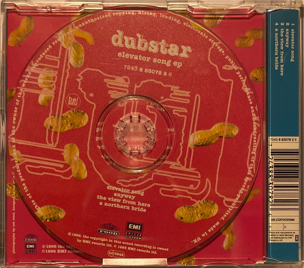 The Elevator Song E.P. - Dubstar (CD - 13) music collectible [Barcode 724388307826] - Main Image 2