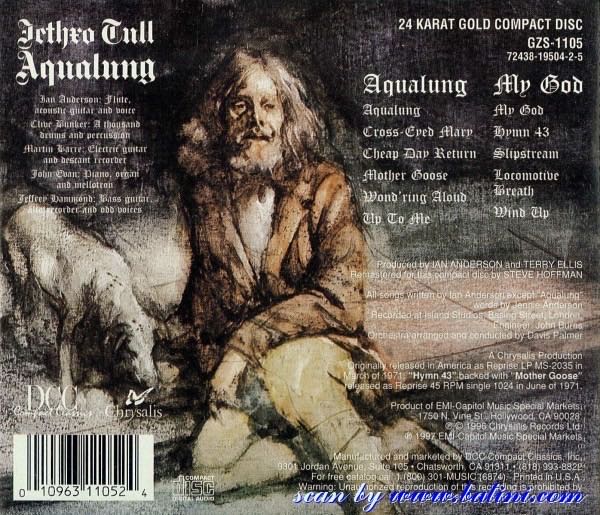 Aqualung - Jethro Tull (CD) music collectible [Barcode 044114104414] - Main Image 3