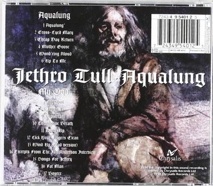 Aqualung - Jethro Tull (CD - 44) music collectible [Barcode 044114104421] - Main Image 2