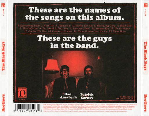Brothers - The Black Keys (12” - 64) music collectible [Barcode 075597979473] - Main Image 2