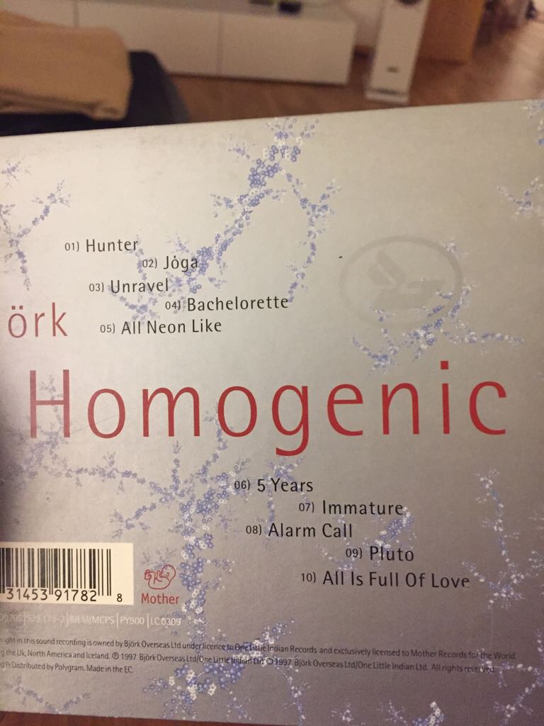 Homogenic - Bjork (CD) music collectible [Barcode 731453917828] - Main Image 2