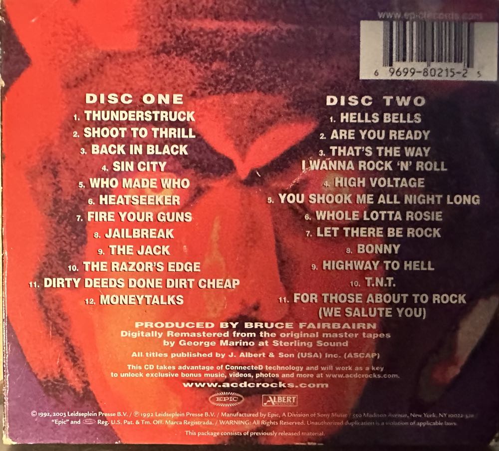 Live (Special Edition) - AC/DC (CD - 132) music collectible [Barcode 696998021525] - Main Image 4