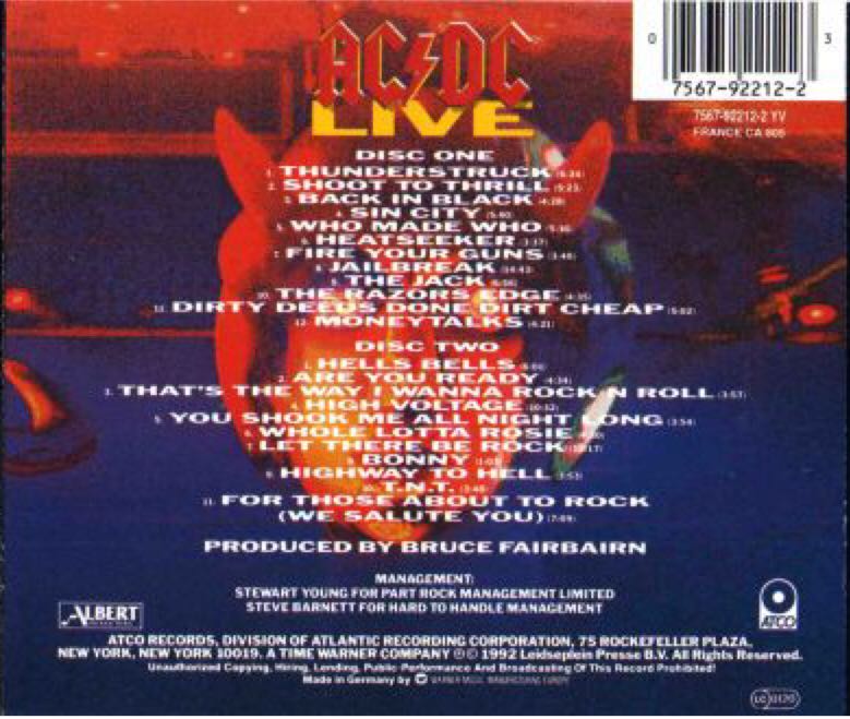 AC/DC Live - AC/DC (MP3 - 70) music collectible - Main Image 2