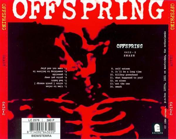 Smash - The Offspring (CD - 4647) music collectible [Barcode 045778643226] - Main Image 2