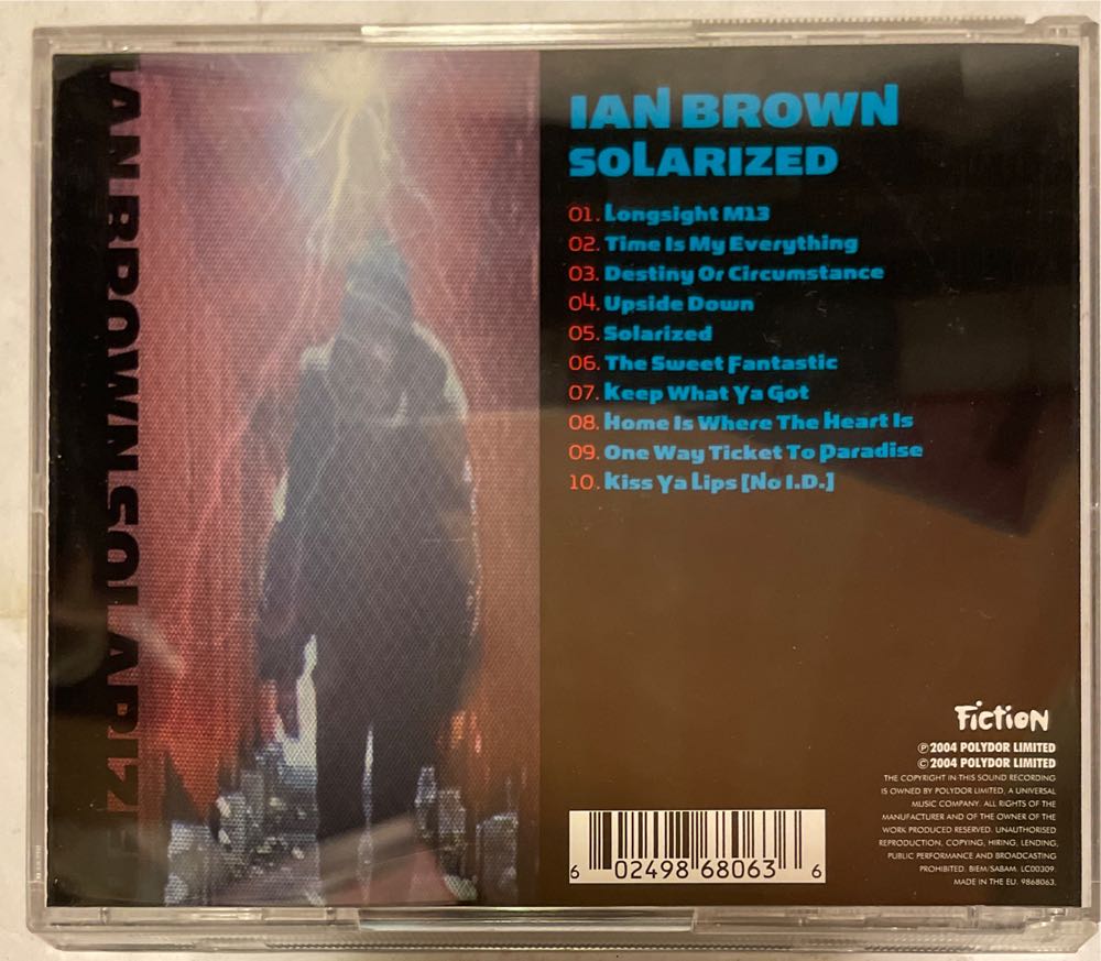 Solarized - Ian Brown (CD - 37) music collectible [Barcode 602498680636] - Main Image 2