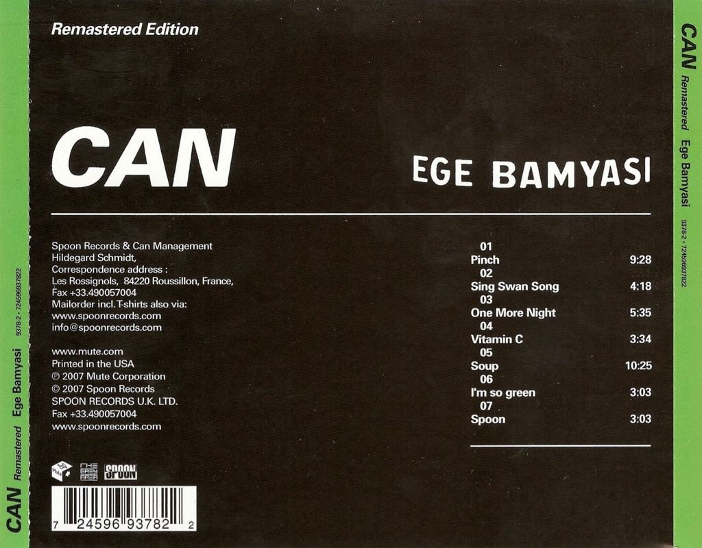 Ege Bamyasi - Can (AAC - 40) music collectible [Barcode 724596927427] - Main Image 2