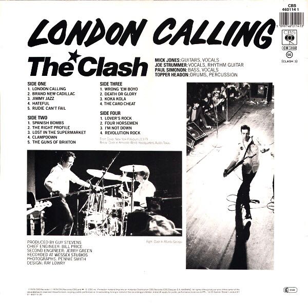 London Calling - Clash, The (12” - 65) music collectible [Barcode 074646388518] - Main Image 2