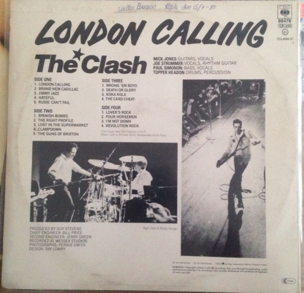 London Calling - Clash, The (12”) music collectible - Main Image 2