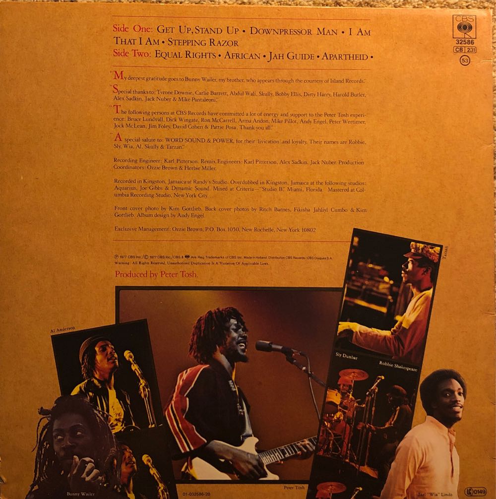 Equal Rights - Peter Tosh (12”) music collectible - Main Image 2