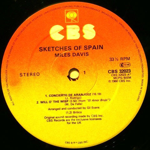 Sketches Of Spain - Miles Davis (12” - 42) music collectible [Barcode 8013252889042] - Main Image 3