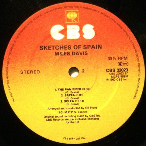 Sketches Of Spain - Miles Davis (12” - 42) music collectible [Barcode 8013252889042] - Main Image 4