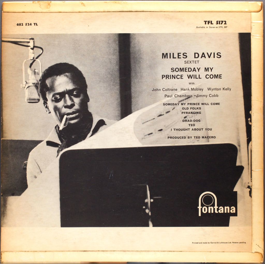 Someday My Prince Will Come - Davis, Miles (12”) music collectible [Barcode 753088003516] - Main Image 2