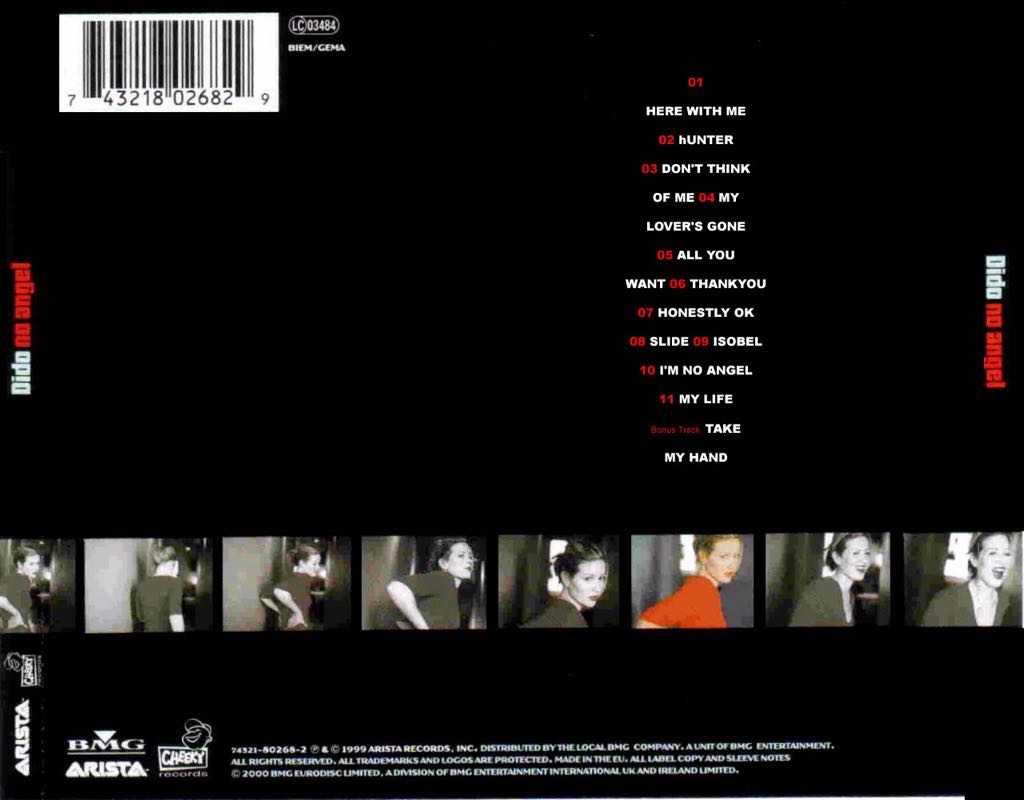 No Angel - Dido (CD - 5154) music collectible [Barcode 743218327421] - Main Image 2