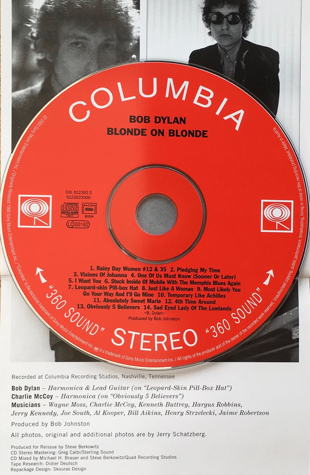 Blonde On Blonde - Dylan, Bob (CD) music collectible [Barcode 5099751235224] - Main Image 4