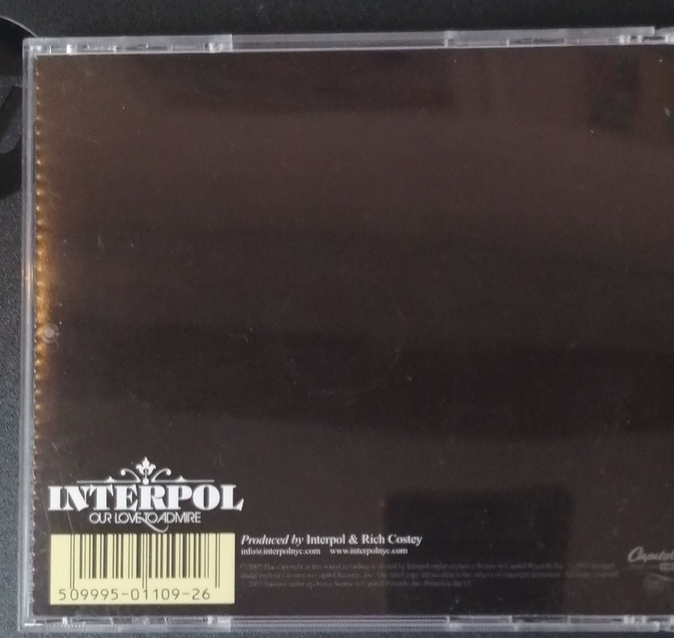 Our Love To Admire - Interpol (CD - 47) music collectible [Barcode 5099950110926] - Main Image 2