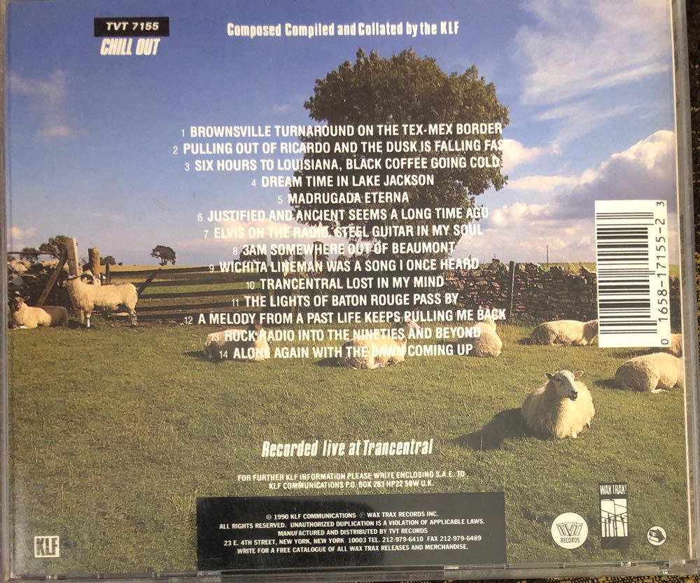 Chill Out - KLF, The (CD - 60) music collectible [Barcode 016581715523] - Main Image 3