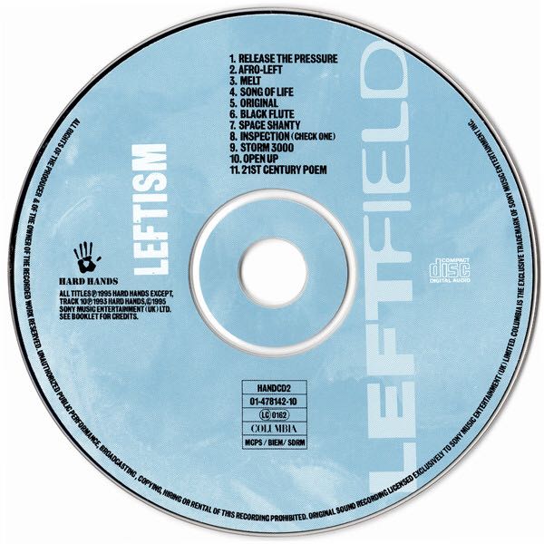 Leftism - Leftfield (CD - 69) music collectible [Barcode 5099747814228] - Main Image 4
