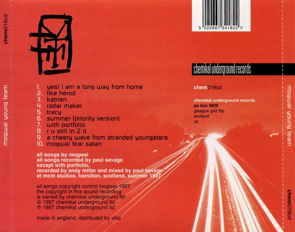 Young Team - Mogwai (CD) music collectible [Barcode 5020667341822] - Main Image 2