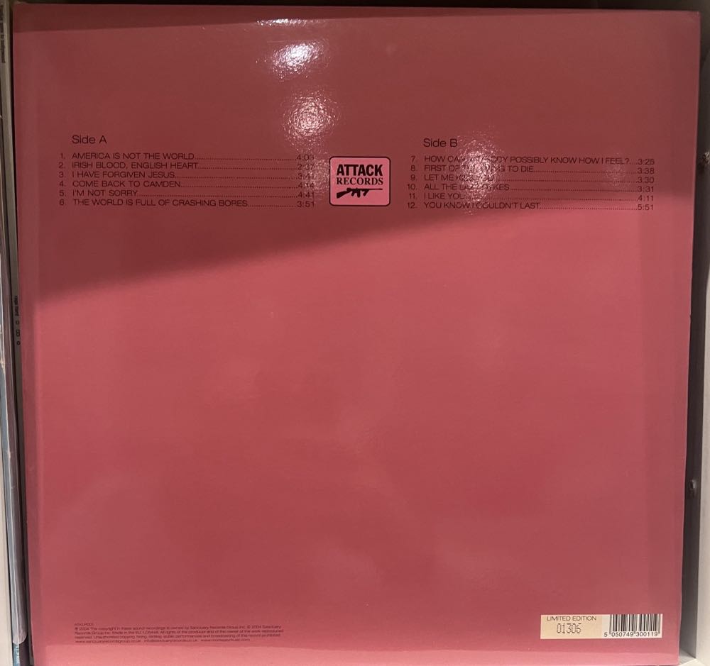 You Are The Quarry - Morrissey (12”) music collectible [Barcode 5050749300119] - Main Image 2