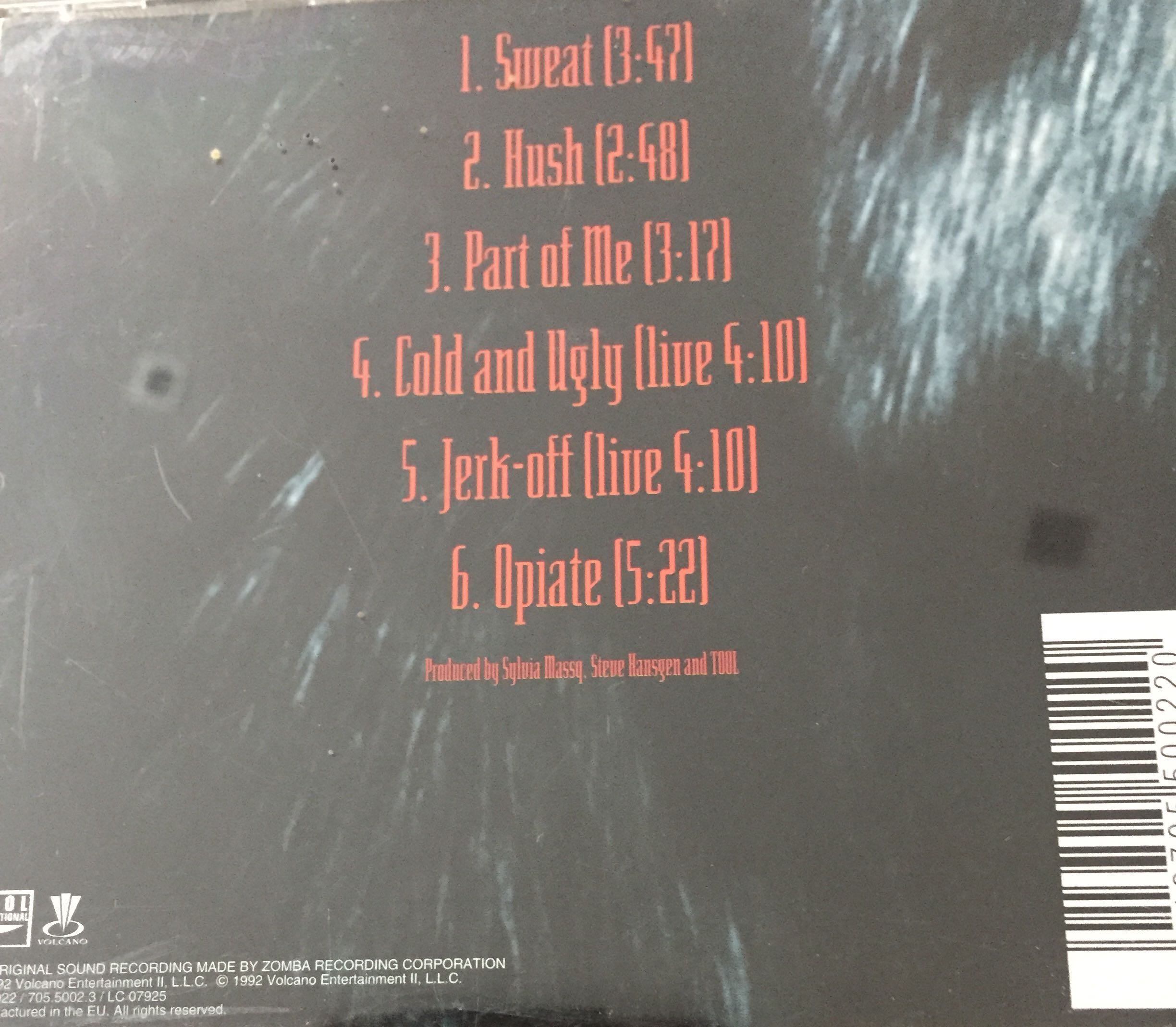 Opiate - Tool (CD) music collectible [Barcode 5013705500220] - Main Image 2