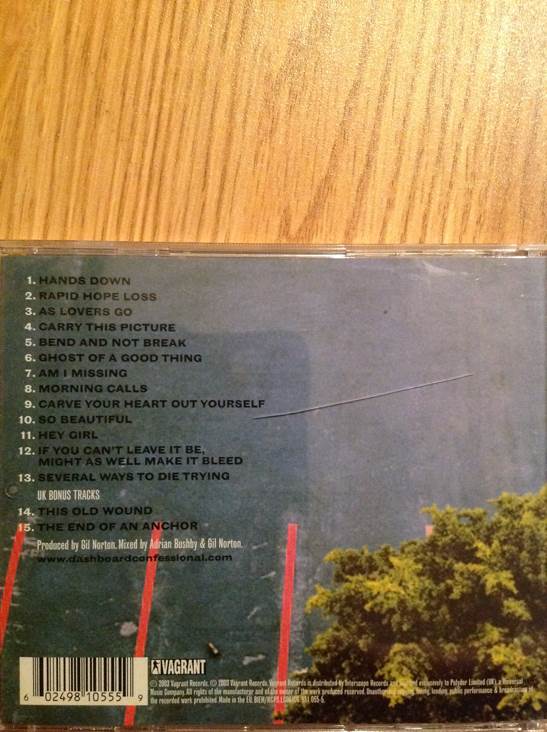 A Mark . A Mission . A Brand . A Scar - Dashboard Confessional (CD) music collectible [Barcode 601091039629] - Main Image 2