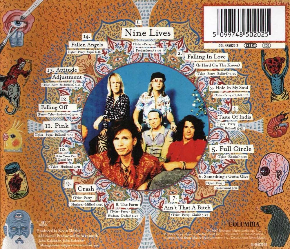 Nine Lives - Aerosmith (Cassette) music collectible [Barcode 074646754740] - Main Image 2