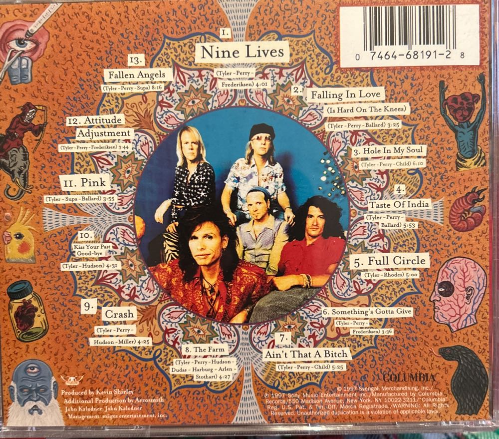#12 Nine Lives - Aerosmith (CD) music collectible [Barcode 074646819128] - Main Image 2