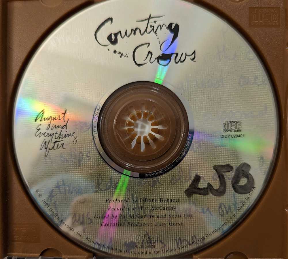 August and Everything After - Counting Crows (12” - 52) music collectible [Barcode 600753366493] - Main Image 4