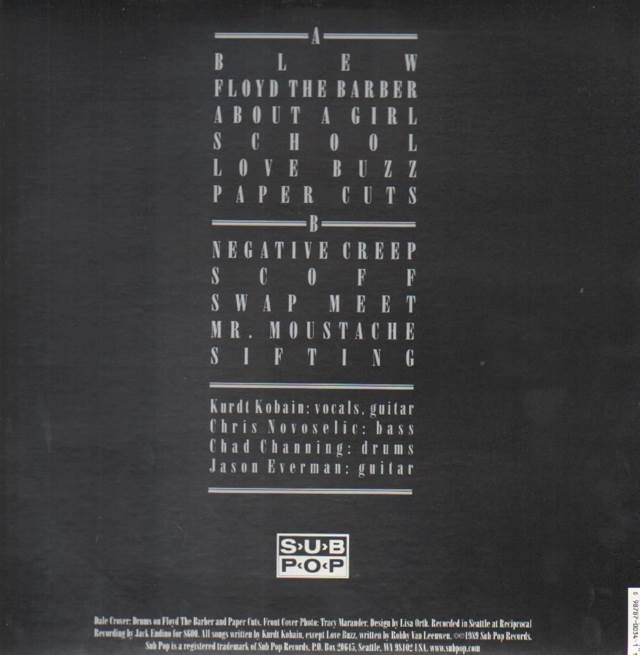 Bleach - Nirvana (CD - 76) music collectible [Barcode 008811929121] - Main Image 2