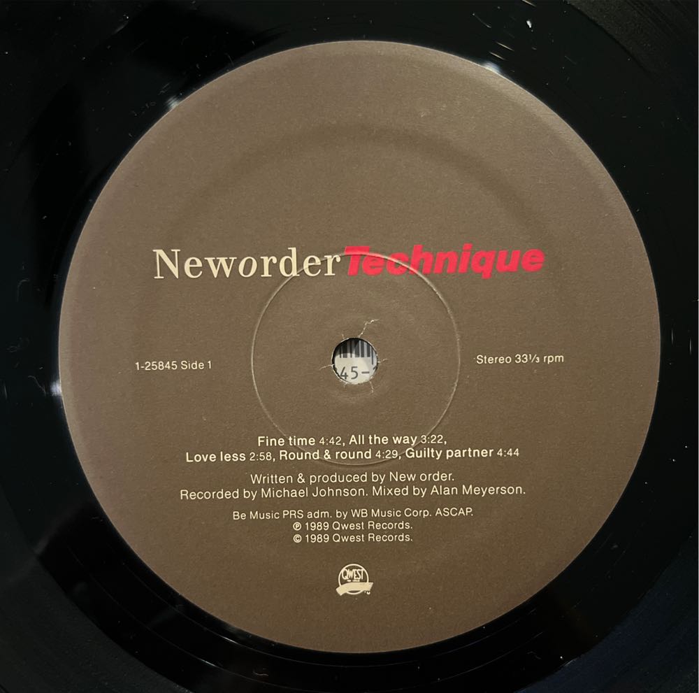 Technique - New Order (12”) music collectible [Barcode 075992584517] - Main Image 3