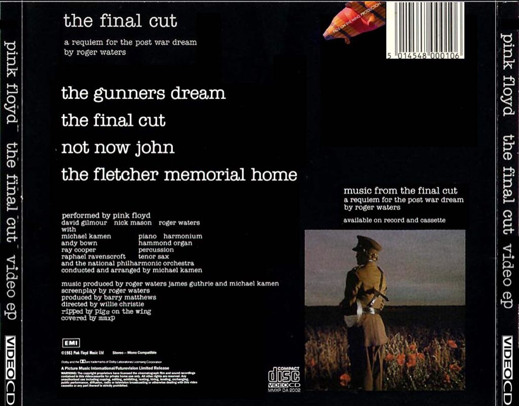 Final Cut, The - Pink Floyd (CD) music collectible [Barcode 603497914937] - Main Image 2