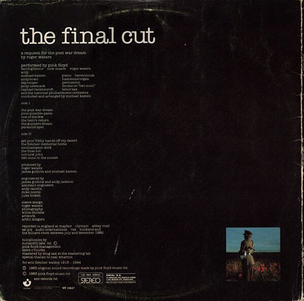 The Final Cut - Pink Floyd (12”) music collectible - Main Image 2