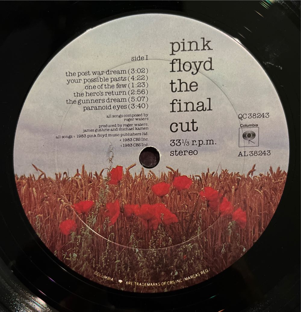 The Final Cut - Pink Floyd (12”) music collectible - Main Image 3