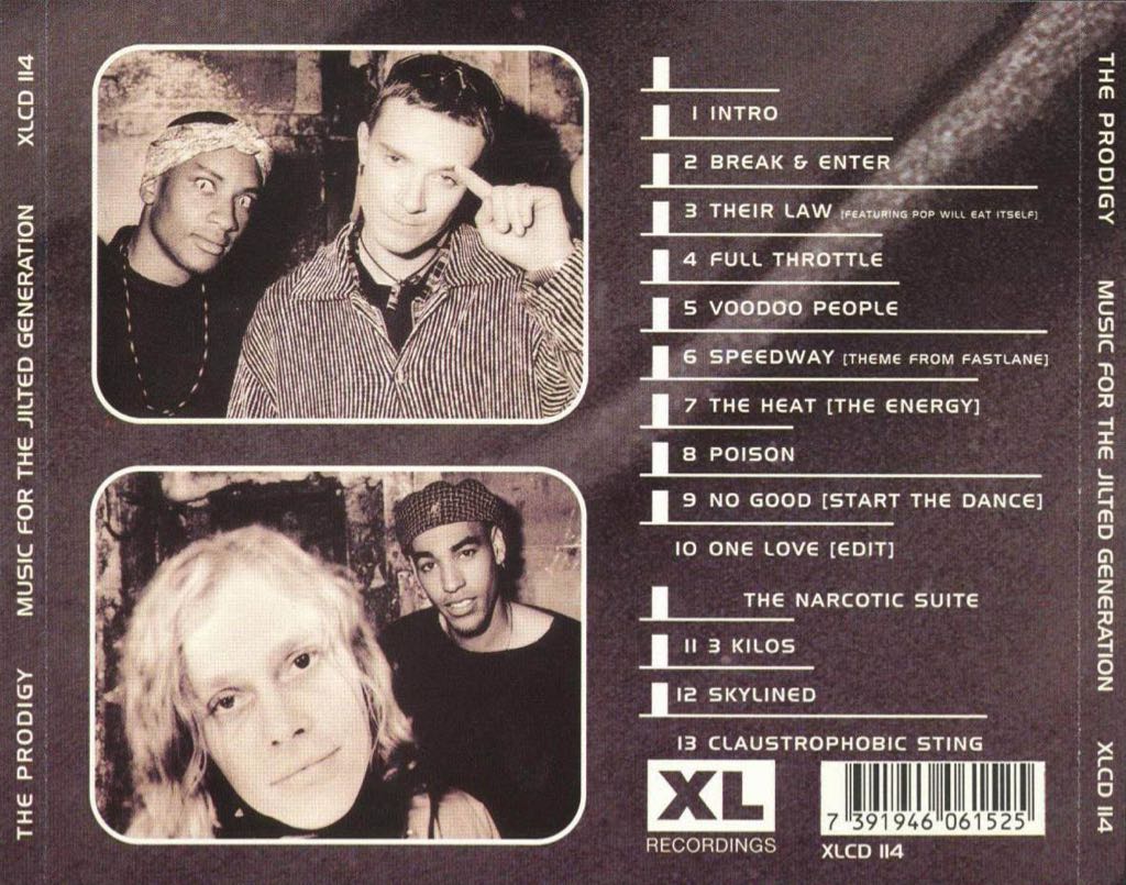Music For The Jilted Generation - Prodigy, The (CD) music collectible [Barcode 7391946061525] - Main Image 2