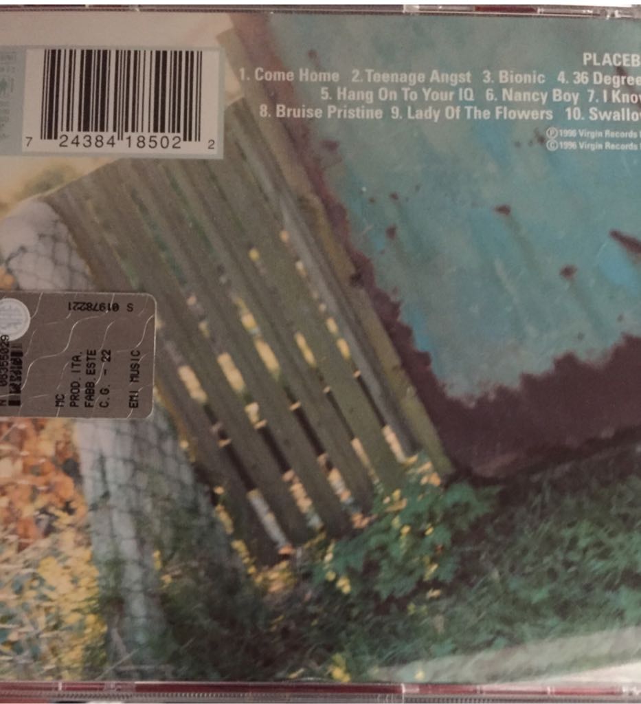 Placebo - Placebo (CD) music collectible [Barcode 724384185022] - Main Image 2