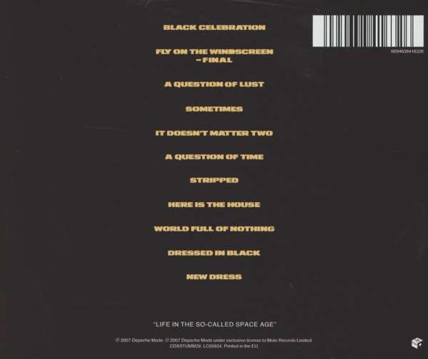 Black Celebration - Depeche Mode (CD) music collectible [Barcode 4006758368092] - Main Image 2