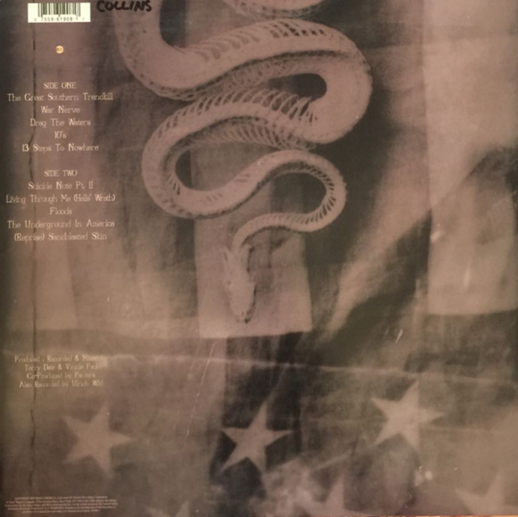 The Great Southern Trendkill - Pantera (CD - 53:05) music collectible [Barcode 075596190817] - Main Image 2